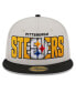 Men's Stone, Black Pittsburgh Steelers 2023 NFL Draft On Stage 59FIFTY Fitted Hat