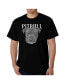 Men's Word Art - Pitbull Face T-Shirt