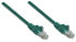 Фото #2 товара Intellinet Network Patch Cable - Cat6 - 0.5m - Green - CCA - U/UTP - PVC - RJ45 - Gold Plated Contacts - Snagless - Booted - Lifetime Warranty - Polybag - 0.5 m - Cat6 - U/UTP (UTP) - RJ-45 - RJ-45