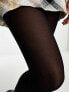 Monki 2 pack 40 denier tights in black