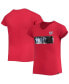Big Girls Red Washington Nationals Flip Sequin Team T-shirt