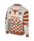 Men's and Women's Cream Texas Longhorns Jacquard Full-Zip Sweater