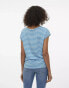 Фото #4 товара Vero Moda oversized stripe t-shirt in blue stripe