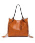 ფოტო #10 პროდუქტის Women's Genuine Leather Daisy Tote Bag
