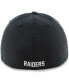 ფოტო #2 პროდუქტის Men's Black Distressed Las Vegas Raiders Gridiron Classics Franchise Legacy Fitted Hat