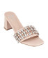 ფოტო #1 პროდუქტის Women's Drais Embellished Block Heel Sandals