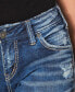 ფოტო #5 პროდუქტის Mid Rise Distressed Girlfriend Jeans