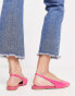 Фото #2 товара ASOS DESIGN Lala slingback ballet flats in pink