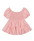 Фото #2 товара Big Girls Solid Smocked Bodice Top