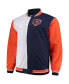Men's Navy, White Chicago Bears Big and Tall Team History 2.0 Warm-Up Jacket