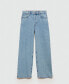 Фото #2 товара Women's Medium-Rise Wide Leg Jeans