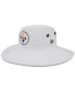 Фото #1 товара Men's White Pittsburgh Steelers 2023 NFL Training Camp Panama Bucket Hat