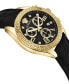 ფოტო #3 პროდუქტის Women's Chronograph Greca Black Leather Strap Watch 40mm