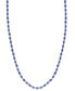 ფოტო #1 პროდუქტის EFFY® Tanzanite (12-1/10 ct. t.w.) & Diamond (1/5 ct. t.w.) 18" Tennis Necklace in Sterling Silver