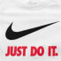 Фото #5 товара Футболка спортивная для детей Nike Swoosh Just Do It Белая