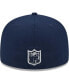 Фото #1 товара Men's Navy Dallas Cowboys Main 59FIFTY Fitted Hat