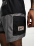 Nike Swimming Explore Volley 7 inch multi pocket swim shorts in black