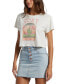 ფოტო #1 პროდუქტის Juniors' Saguaro Graphic Cropped T-Shirt