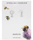 ფოტო #4 პროდუქტის Women's Cubic Zirconia Bee Micro Hoop Earrings