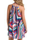 Women's Slice Pleated Trapeze Beach Dress Cover-Up