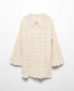 Women's Flared-Sleeve Crochet Dress