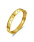ფოტო #1 პროდუქტის 14k Yellow Gold Plated with Cubic Zirconia Starry Sky Bangle Bracelet