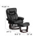 Фото #14 товара Multi-Position Recliner Chair & Curved Ottoman With Swivel Wood Base