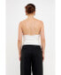 ფოტო #2 პროდუქტის Women's Slinky Cutout Ruched Top