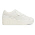 Фото #1 товара Puma Cali Wedge Tonal Platform Womens White Sneakers Casual Shoes 38524801
