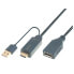Фото #1 товара M-CAB HDMI male + USB Power to Displayport female - 4K@30Hz - 0.30m - black - 0.3 m - HDMI + USB - DisplayPort - Male - Female - Straight