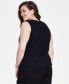 Фото #2 товара Plus Size Textured O-Ring Top, Created for Macy's