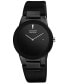 ფოტო #1 პროდუქტის Men's Eco-Drive Axiom Black Leather Strap Watch 40mm AU1065-07E