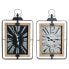 Фото #1 товара Настенные часы DKD Home Decor RE-180398 46 x 6 x 75 см Черно-бежевые из железа и МДФ (2 штуки)