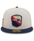 Men's Stone, Navy New England Patriots 2023 Salute To Service 59FIFTY Fitted Hat