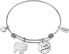 Steel fixed bracelet Elephant with heart LPS05APZ12