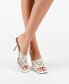 ფოტო #8 პროდუქტის Women's Saskia Caged Strappy Stilletto Dress Sandals