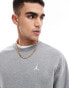 Фото #3 товара Jordan brooklyn fleece crewneck sweatshirt in grey