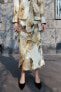 Фото #1 товара Атласная юбка с принтом тай-дай ZARA
