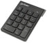 Фото #1 товара Manhattan Numeric Keypad - Wireless (2.4GHz) - USB-A Micro Receiver - 18 Full Size Keys - Black - Membrane Key Switches - Auto Power Management - Range 10m - AAA Battery (included) - Windows and Mac - Three Year Warranty - Blister - RF Wireless - 18 - Notebook/PC -