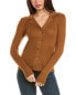 Фото #1 товара To My Lovers Button Front Sweater Women's Brown S/M