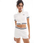 Tommy Jeans co-ord knit tipping shorts in white