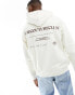 Фото #1 товара The Couture Club graphic back hoodie in off white