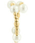 ფოტო #5 პროდუქტის EFFY® Cultured Freshwater Pearl (4-1/2mm) Beaded Coil Ring in 14k Gold