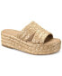 Фото #1 товара Women's Olinkaa Woven Slide Espadrille Wedge Sandals, Created for Macy's