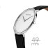 Фото #8 товара Bering unisex Armbanduhr Ultra Slim 39 mm Armband Kalbsleder 15739-404