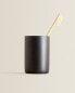 Фото #4 товара Black resin toothbrush holder