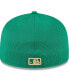Фото #3 товара Men's White, Green Los Angeles Dodgers 2024 St. Patrick's Day Low Profile 59FIFTY Fitted Hat