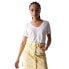 ფოტო #1 პროდუქტის SALSA JEANS 21007531 short sleeve v neck T-shirt