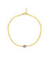 ფოტო #3 პროდუქტის Amethyst Disco Chain Bracelet 14K Gold