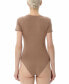 ფოტო #2 პროდუქტის Women's Round Neck Basic Bodysuit Top